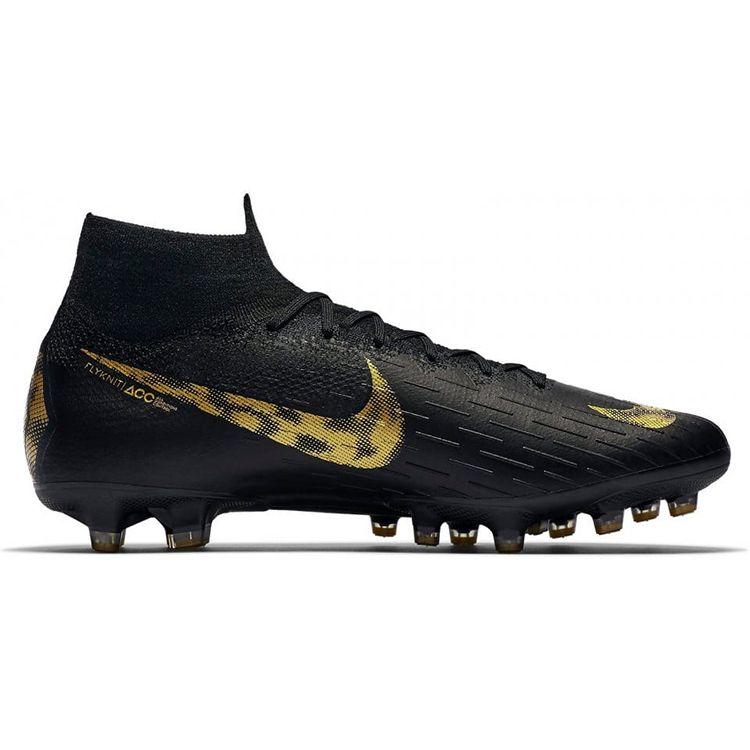 Nike Футбольные бутсы Mercurial Superfly 6 Elite AG Pro Мужские Футбольные бутсы Черно-золотые AH7377-077