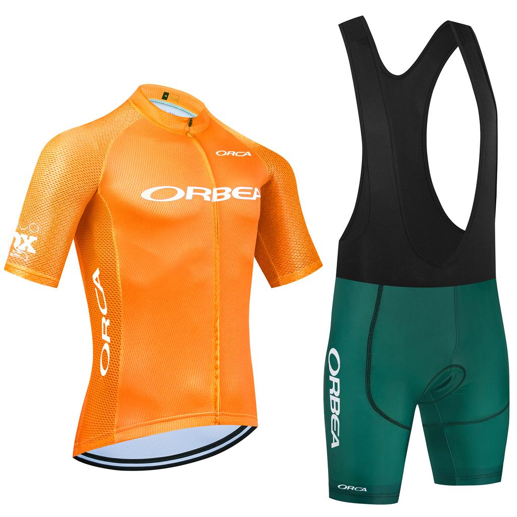 2026 Cycling Set Green Cycling Jersey Team ORBEA ORCA Bike Jersey Bibs Shorts Anti-Swear Ropa Ciclismo Bicycle Maillot Clothing