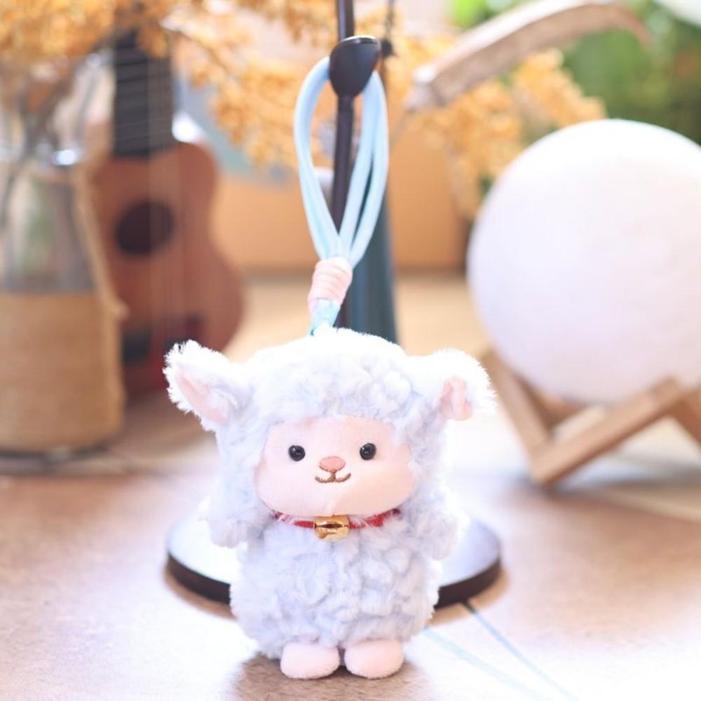 Standing/Sitting Mini Sheep Plush Keychain Cartoon Soft Lamb Doll Ornament Year of the Sheep