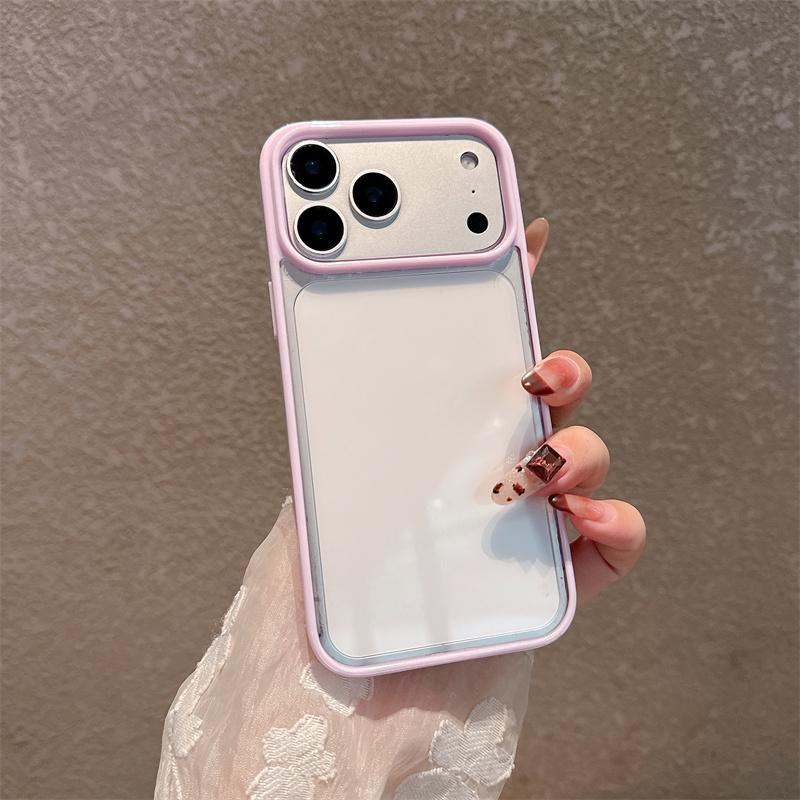 Дофаминовый Цветной Прозрачный Жесткий Акриловый Чехол для Телефона Fo iPhone 17 Air 16 15 14 Plus 13 12 11 Pro Max Прозрачный Ударопрочный Чехол