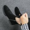 Ботинки Челси из коровьей замши, мужские ботильоны, модные трендовые мужские деловые ноские туфли без застежек, увеличивающие рост, подошва с боковой молнией