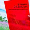 Семицветные прозрачные целлофановые листы для детского творчества (DIY): Полупрозрачная ПВХ пленка «Свет и тень бабочки»
