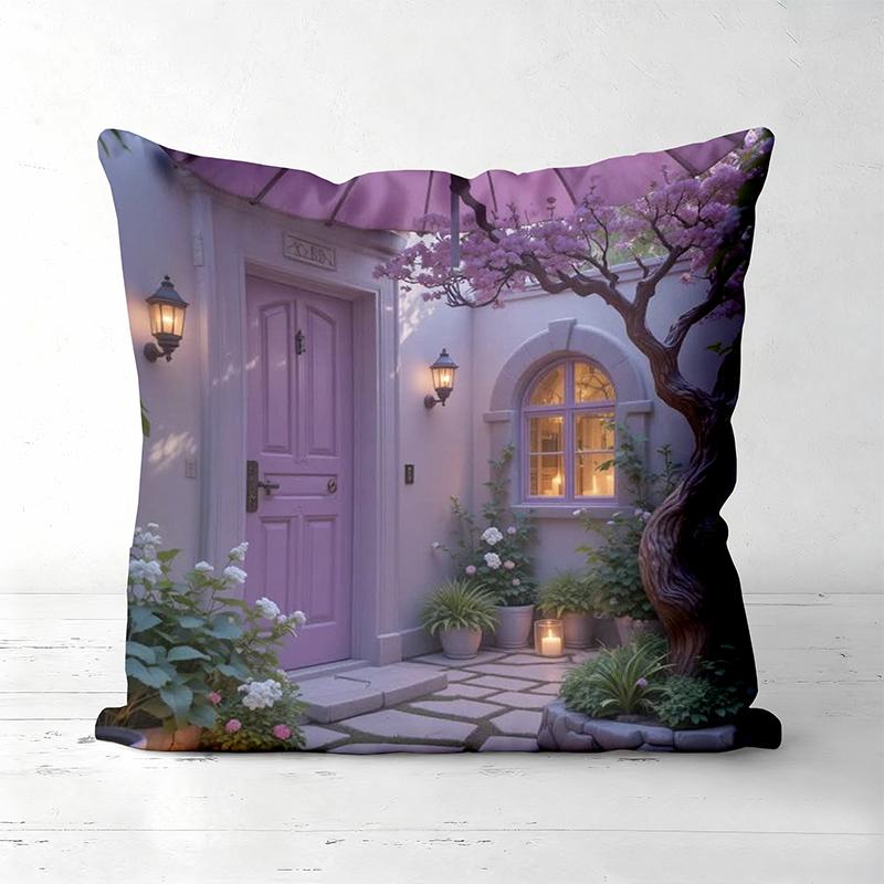 Cute Cartoon Pillow Covers With Fantasy Scenes Polyester pillowcase, sofa decorative cushion cov Headboard Pillow