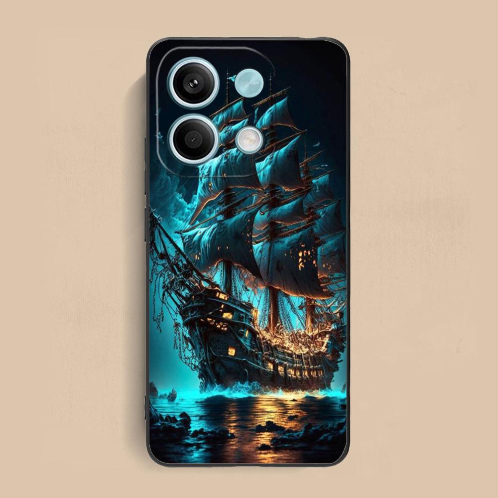 Pirate Corsair Mobile Phone Case for Xiaomi Redmi 15 14 13 12 A5 3 2 1 C Plus 4G 5G Colorful Printing Cover Pretty Luxury Cover