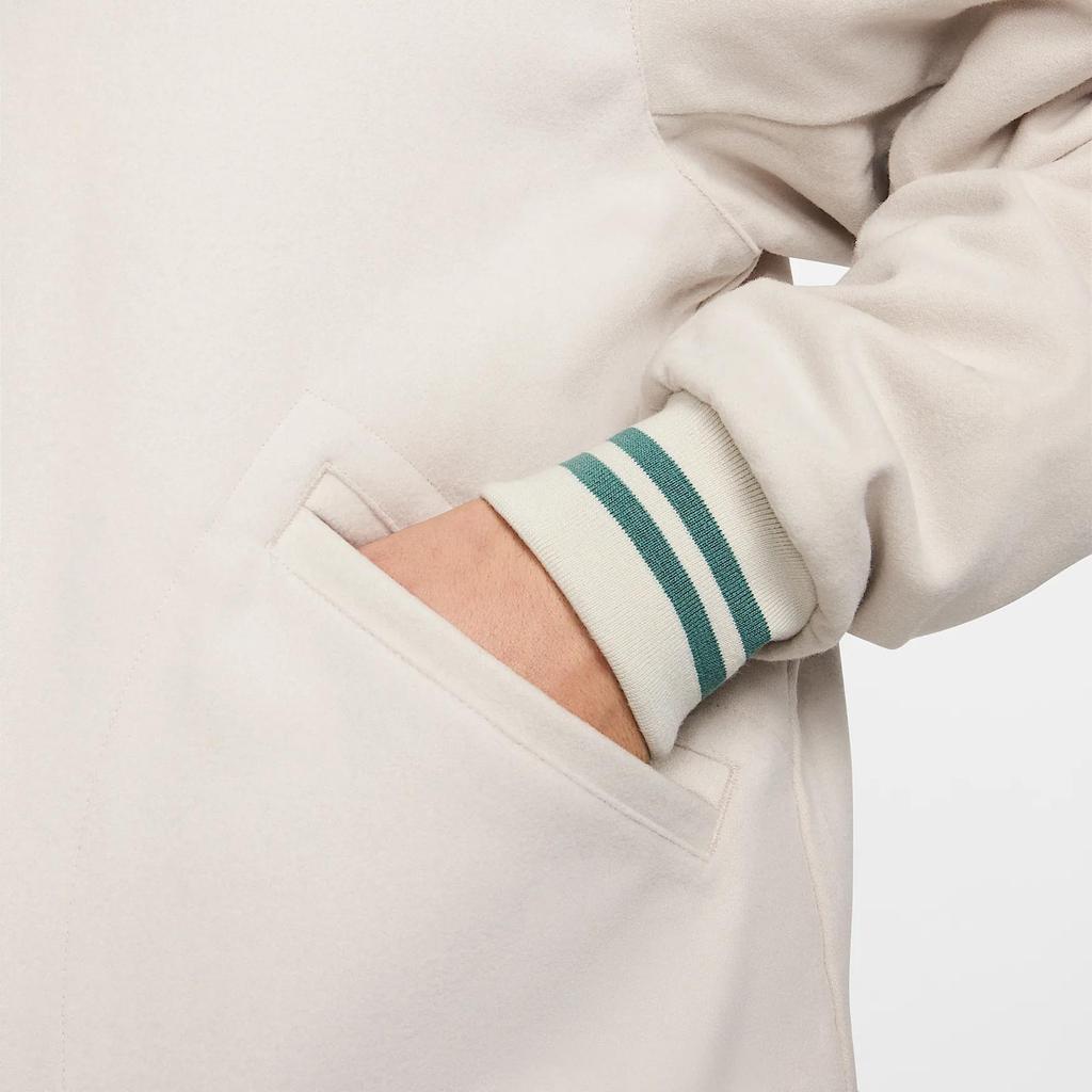 Nike Swoosh Удобная Однобортная Свободная Куртка с Длинным Рукавом Мужские Куртки Светло-Полный Древесно-Коричневый HQ3277-104