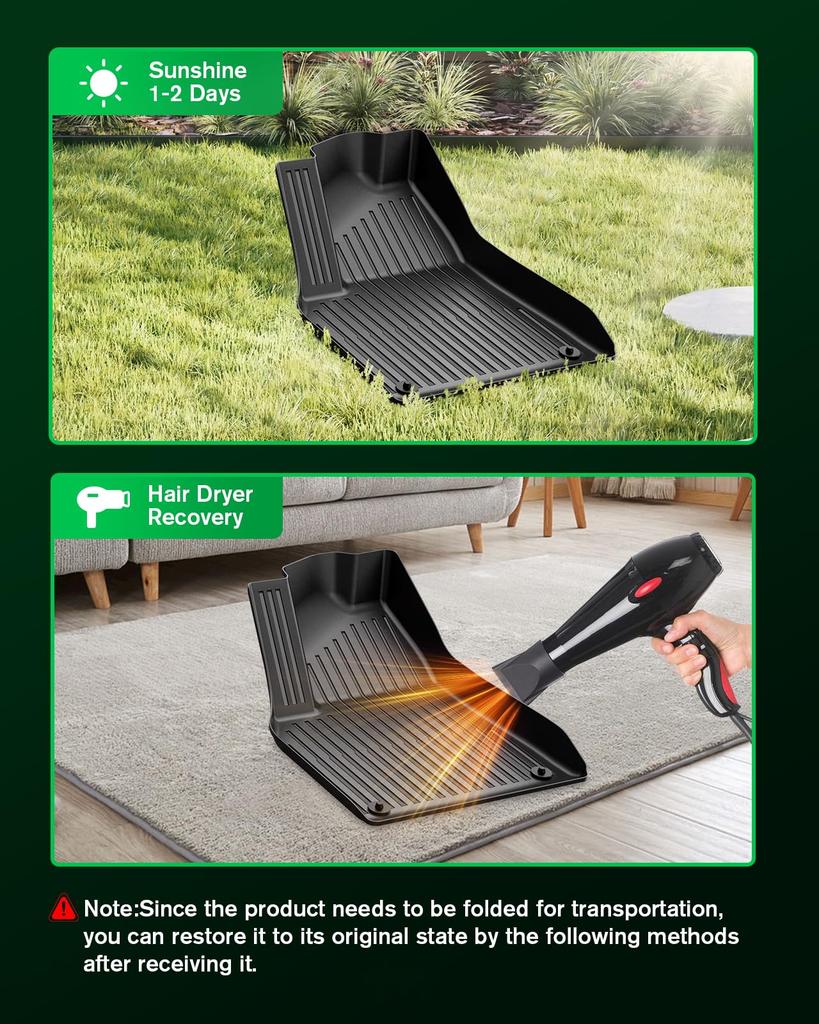 For New Tesla Model Y Launch 2025+ Juniper 2025+ TPE Floor Mats & Cargo Liner, All Weather Trunk Mats Floor Liner Backrest Mats
