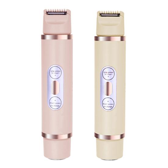 Женская электробритва USB перезаряжаемая двойная головка IPX7 водонепроницаемая портативная для лица, тела, зоны бикини, рук, ног, эпилятор, бритва, триммер