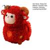 Fu Character Ornament Lucky Sheep Plush Toy, Chinese Zodiac Lamb Doll with Embroidery, Sanyang Kaitai Gift Auspicious New Year Mascot, Cute