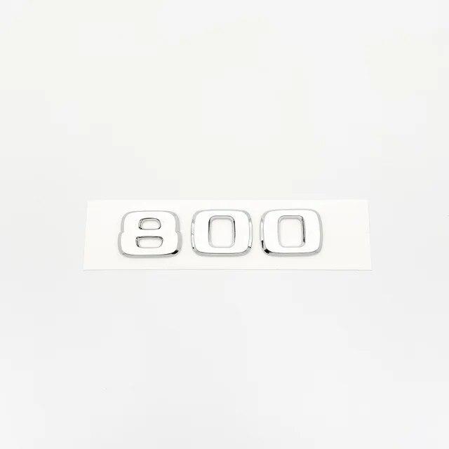 Хромированные серебряные буквы, номер багажника, задний значок, эмблема для Mercedes Benz Brabus E W212 W213 30E 25B 900 850 800 700