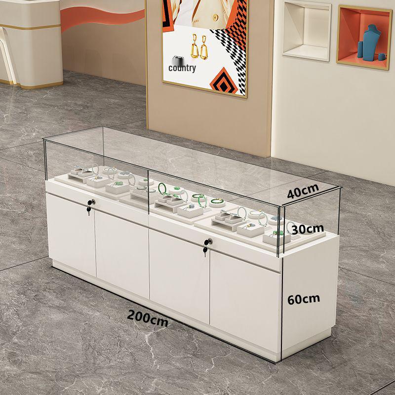 Glass Display Cabinet for Jewelry, Mobile Phones, Eyewear, and Museum Artifacts