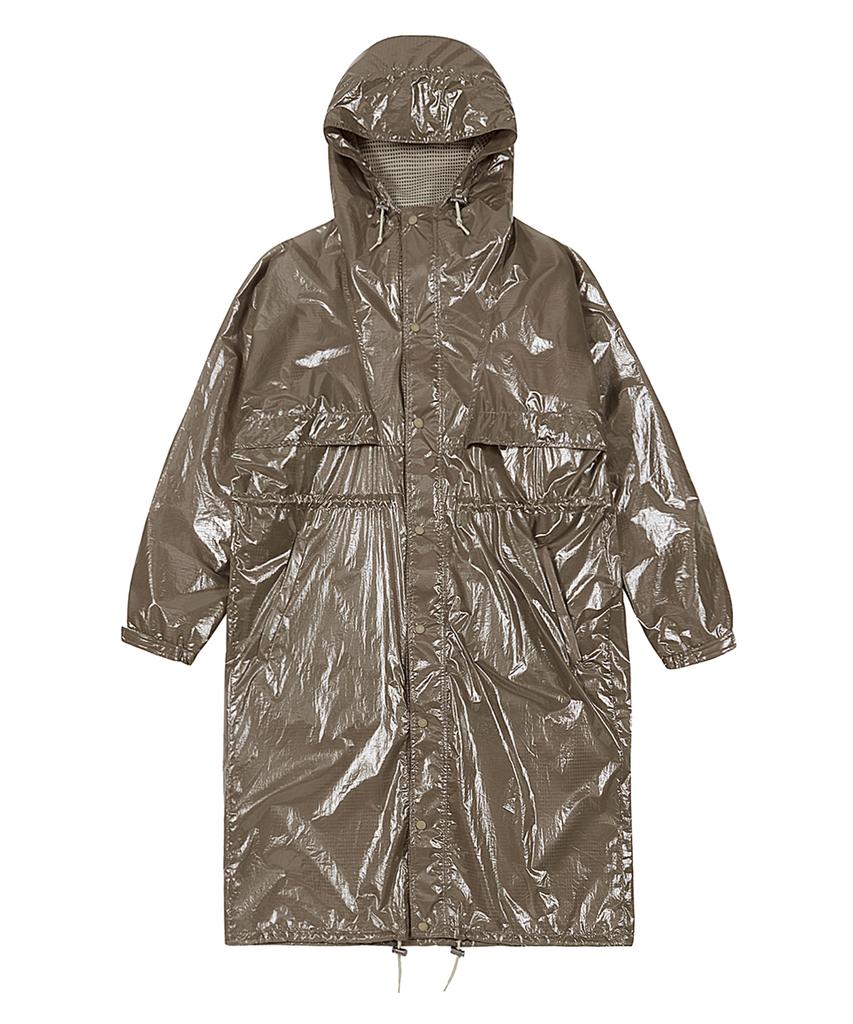 Ulkin [Runway] Nylon Rain Coat_Brown