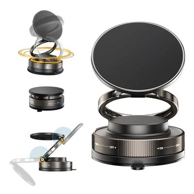 360° Магнитный держатель для телефона с вакуумной присоской, совместимый с MagSafe, для автомобиля/макияжа/спортзала/зеркала, подходит для iPhone 11 и новее