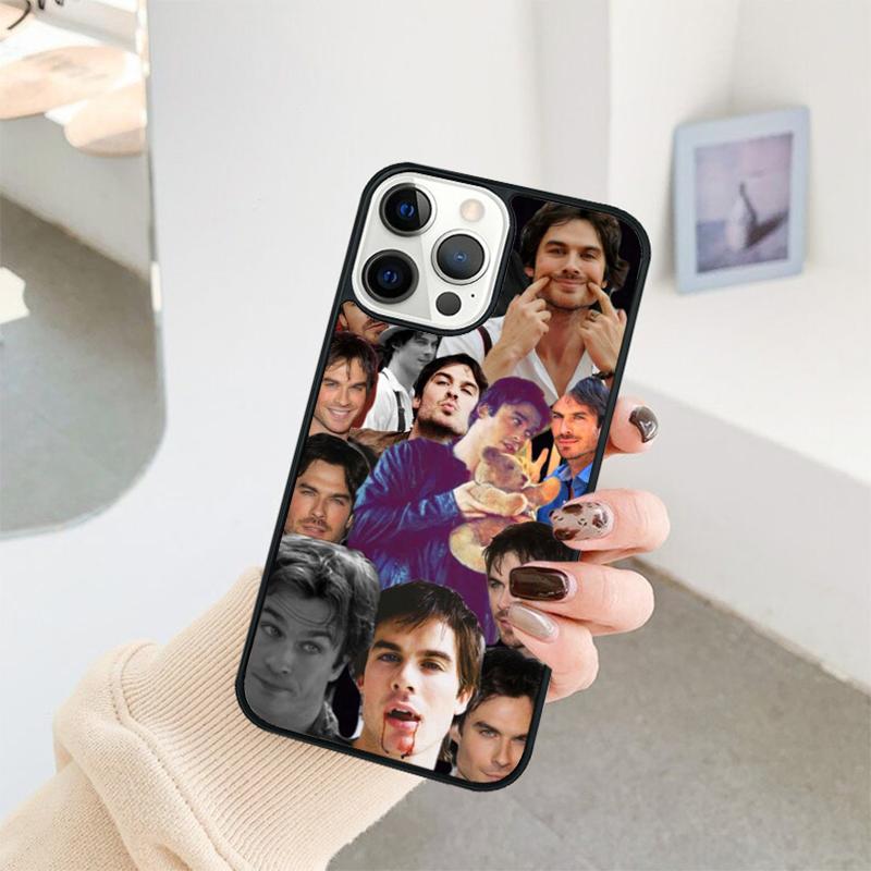 Чехол для телефона Damon Salvatore Дневники вампира Для iPhone 17 Air 16 15 14 11 12 13 Pro MAX Plus coque Чехол