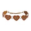 Trendy PU Leather Sash Waist Belt With Alloyed Clasp And Heart Design Perfect For Casual Outfits