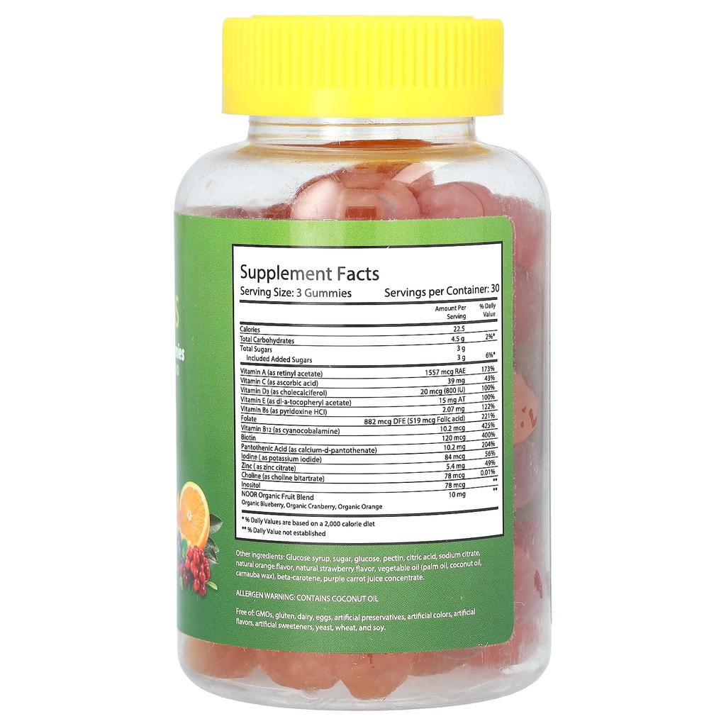 Adult, Multi-Gummy, Organic Fruit Blend, 90 Gummies