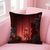 Fashion AAn American TailS Anime Cartoon Cushion Cover Pillowcase Short Plush Invisible zipper Room Sofa Cushion Cover