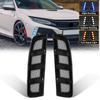 DRL для Honda Civic 10-го поколения Type R 2018 2019 2020 202 светодиодные дневные ходовые огни динамические указатели поворота противотуманные фары