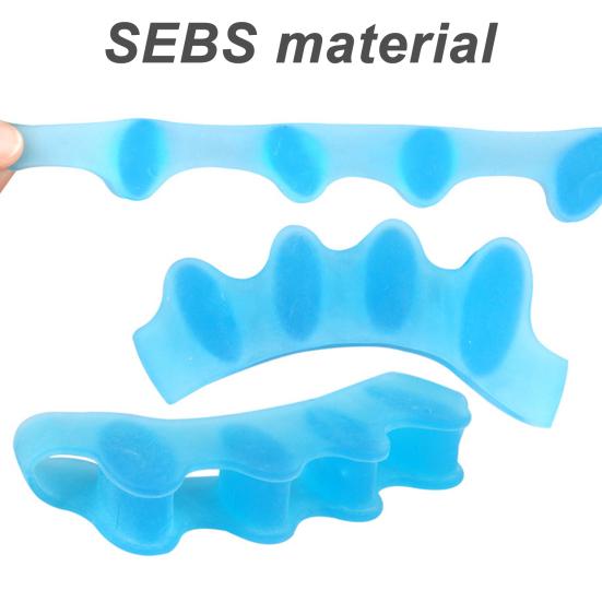 1 Pair Gel Toe Spacers for Women Men Gel Foot Pain Relief Bunion Corrector Toe Separators for Overlapping Toes