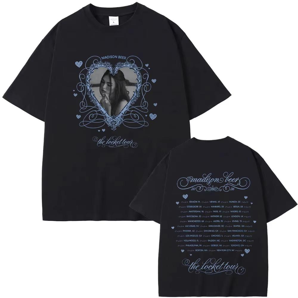 Summer Hot Sale Madison Beer Locket Tour Tee 2026 Fashion Unisex Harajuku High Quality T-Shirt Perfect For Commute & Loungewear