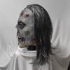 Halloween horror mask, new wig, zombie headgear, latex zombie mask, headgear, escape room prank prop