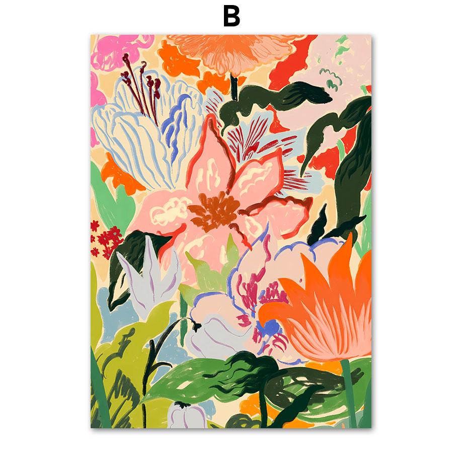 Винтажная абстрактная линия женщина цветок современная галерея настенные художественные принты холст картины скандинавские постеры картинки для декора гостиной