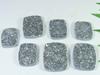 Черная слюда друзы восьмиугольной формы 07 шт. кабошон россыпью драгоценных камней лот 24-31 мм RQ-2753