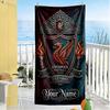Liverpool Fc Customize Your Name Beach Towel Super Soft Absorbent Suitable For Swimming Gym Camping Yoga Vacation