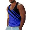 Mens Summer Surf Beach Tank Top  Casual Breathable Sleeveless Top Loose Print Tank Top