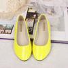 Shallow Single Shoes Pu Patent Leather Flats Spring Casual Round Tow Candy Color Ballet Sansals