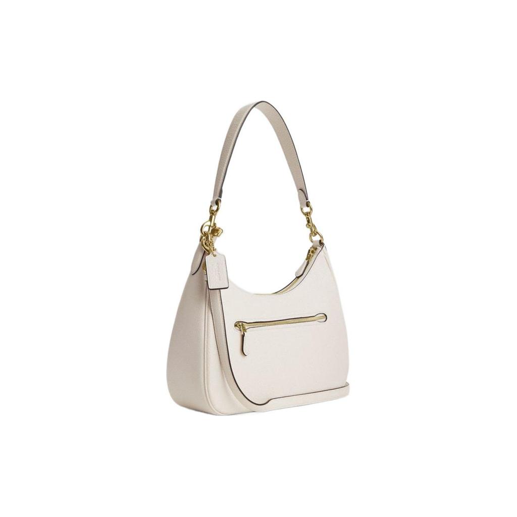 New COACH Hobo Cow Leather Crescent Bag, Handbag, Shoulder Bag Women's White CJ517-IMCHK
