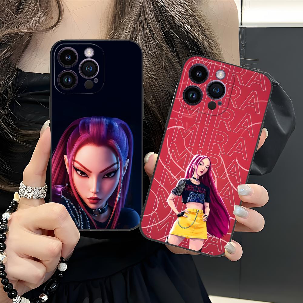 KPOP Hunters Чехол для телефона Mira для iPhone 17 16 15 14 13 12 11 X XR XS 8 7 Pro Max Plus Mini Цветной Защитный Роскошный Чехол Красивый