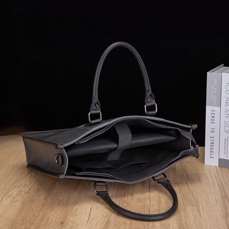 Мужская сумка через плечо Business Commuter Messenger Bag 14 дюймов Компьютерная сумка Швейный износостойкий портфель