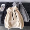Oversized Fluffy Hoodie Women Winter Sweatshirts Plush Warm Top Hoodies Men Pullover Loose Soft Thick Top