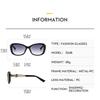 Women's sunglasses - unisex fashion cat-eye sunglasses with metal temples