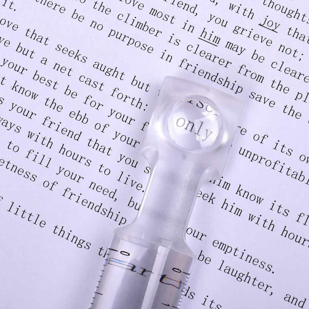 15CM Acrylic Transparent Ruler with Scale: Multifunctional Handheld Magnifier for Measurement and Teaching