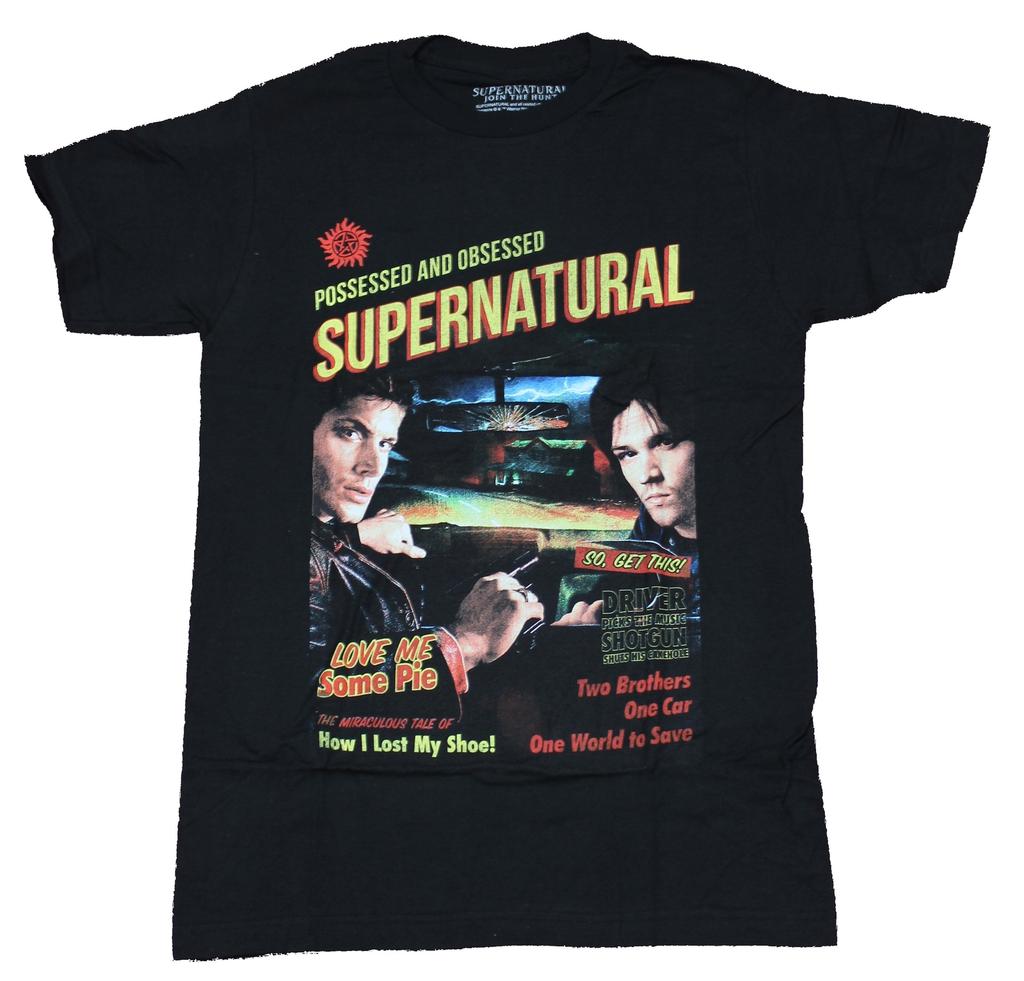Supernatural Adult New T-Shirt - End of The Road Tour Two Sided Full Color