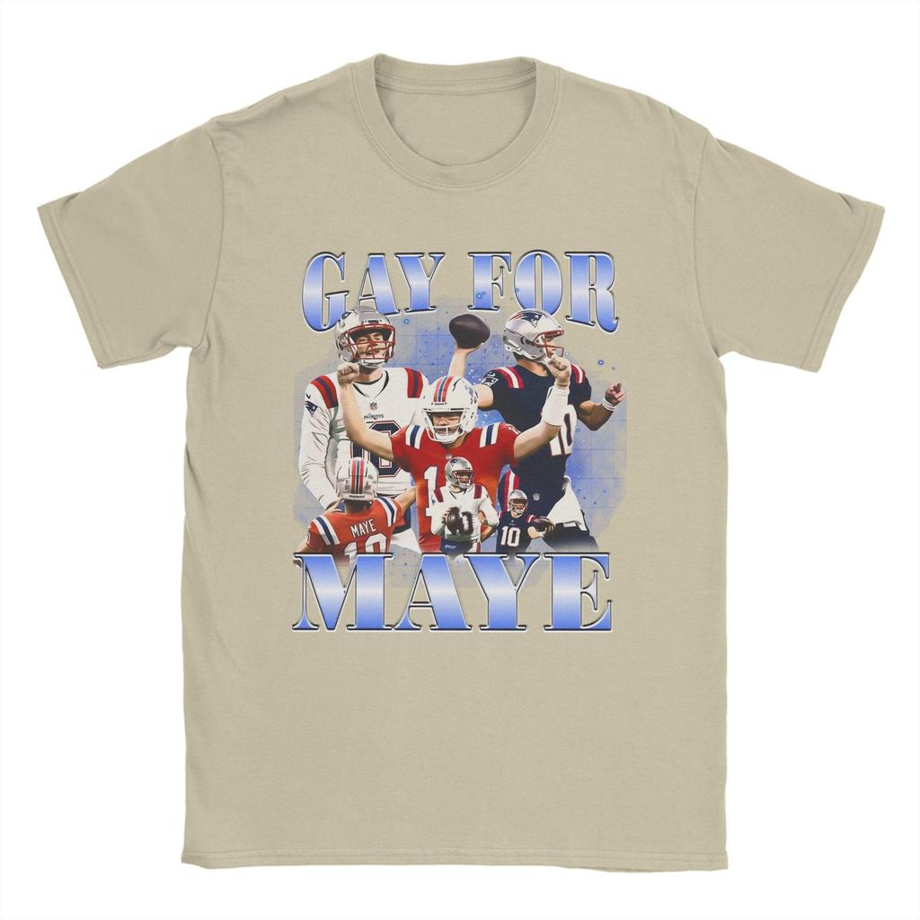 Drake Maye Gay For Maye TShirt Summer Hip Hop T Shirts Man Cotton O Neck Plus Size Top Tees Short Sleeve Street Style Tshirt