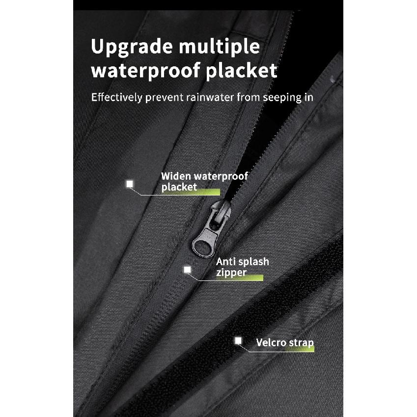 Motor Air 2025 Newest Motorcycle Rider Raincoat Split Type Riding Rainy Suit 2pcs/Set Breathable Deep Rainproof Upgraded Version