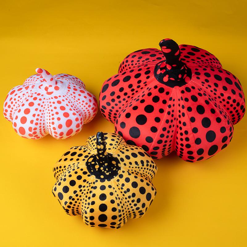 Волновая точка, игрушка в виде тыквы, Yayoi Kusama, та же тыква, декоративная подушка на Хэллоуин, кукла, детские игрушки, домашний диван, декоративная подушка