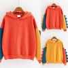 Fashion Women Casual Loose Long Sleeve Splice Dinosaur Sweatshirt Tops