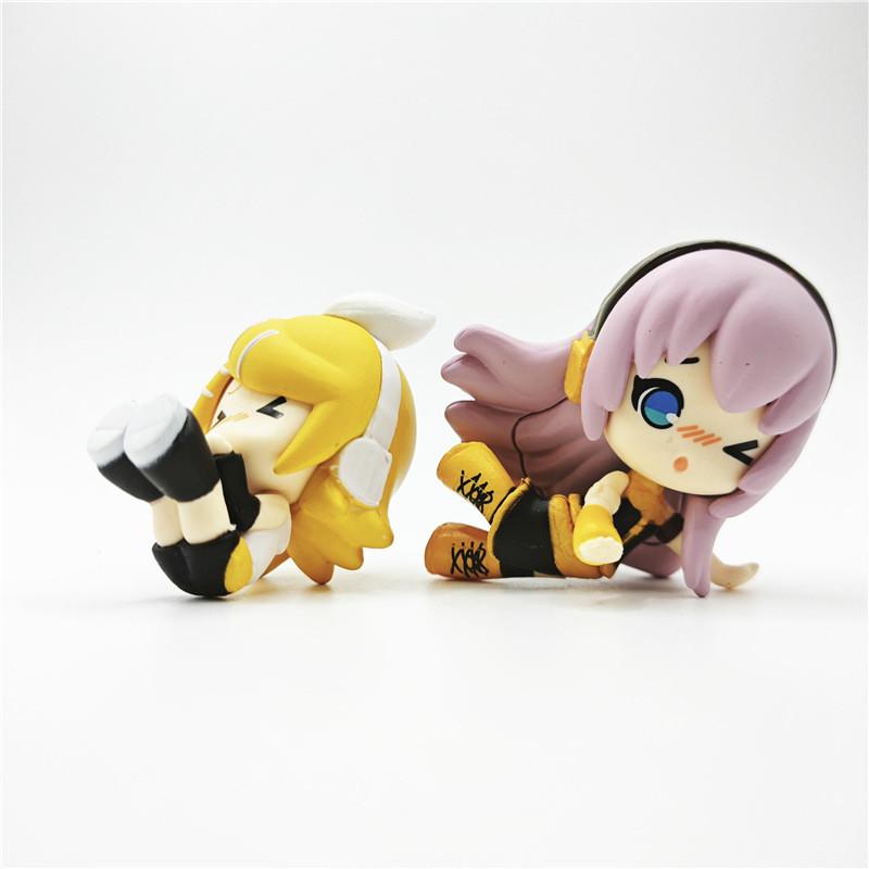 Падающая Мику Хацунэ Спит Мультяшный Дизайн Игрушечная Фигурка Декор для Поклонников и Энтузиастов