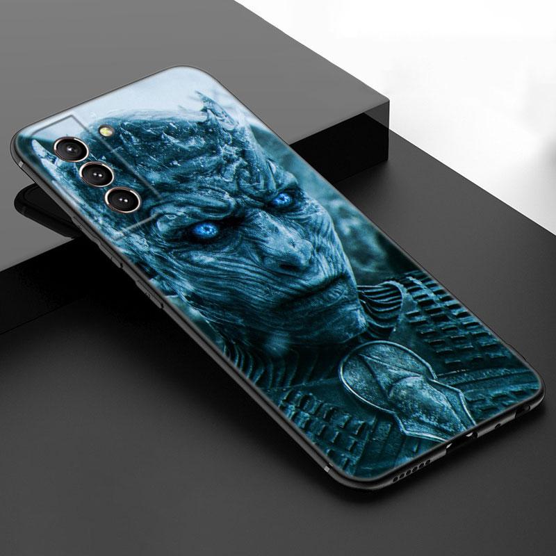Дракон Мать Престолов Черный силиконовый чехол для телефона Samsung Galaxy S23 S21 S20 FE S24 S22 Ultra S10E S10 S9 S8 Plus