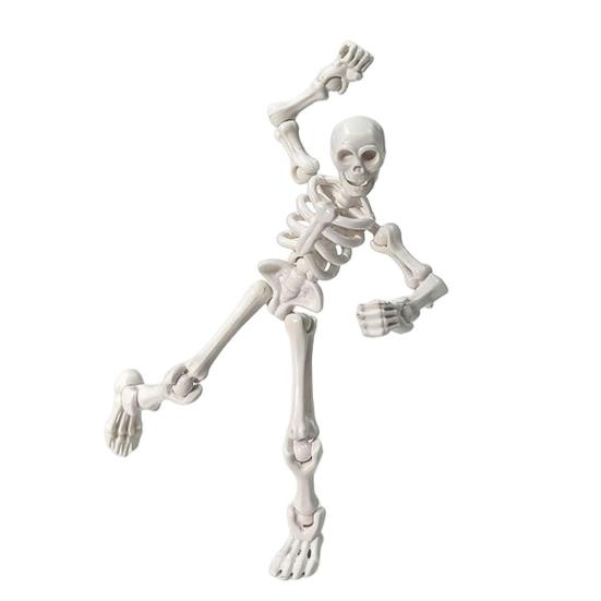 Пластиковая фигурка скелета с 3D-печатью, с подвижными суставами, коллекционная фигурка для украшения рабочего стола