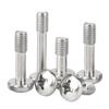 Yigu 304 Stainless Steel Phillips Round Head Captive Screws - M2/M3/M4 Half Thread Pan Head Machine Screws
