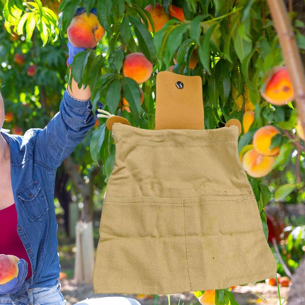 Сумка для сбора фруктов, садовый инструмент, многоцелевая складная сумка для сбора урожая для любителей отдыха на открытом воздухе