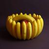 Новинка Лоток для хранения фруктов 3D-печатная тарелка для подачи фруктов Имитация банановой тарелки Офис