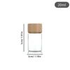 Coffee Beans Storage Container Glass Tube With Wood Tool Bottled Tubes Grain Storage Wooden Sealed Canisters Barista Tool Gift