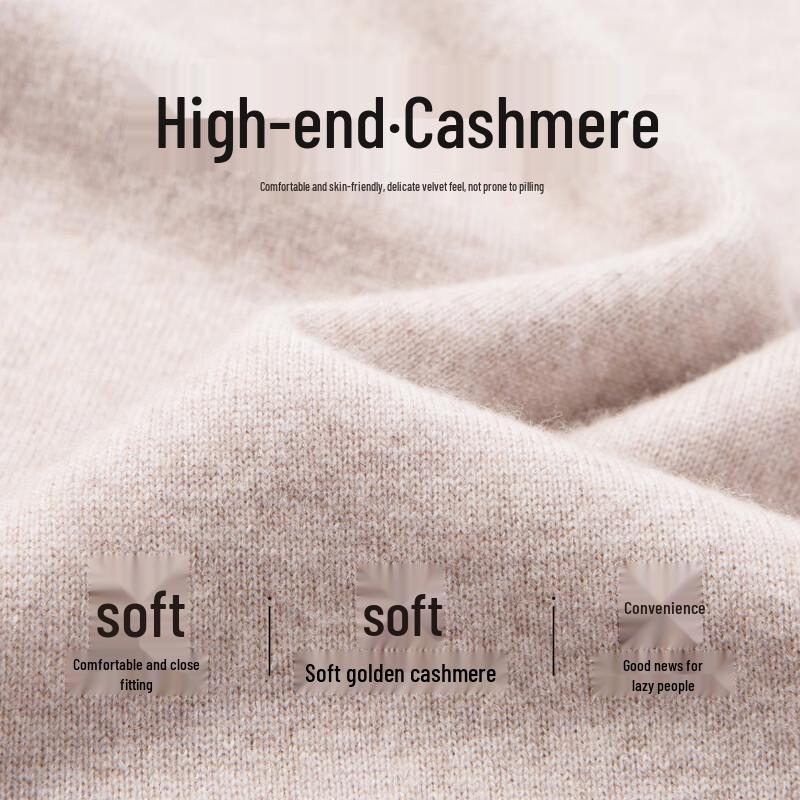 Hodo Мужской Роскошный Свитер из Смеси Кашемира с Круглым Вырезом