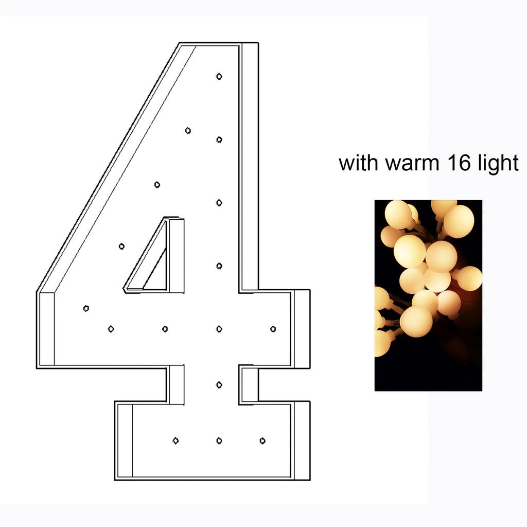 1 шт. 73 см/28,7 дюйма Светящийся цифровой каркас для шаров-маркиз для дней рождения, свадебных юбилеев, выпускных вечеров со светом