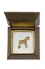 Schnauzer - Dog brooch in decorative box, elegant gold-plated pin, Art-Dog brand jacket pin